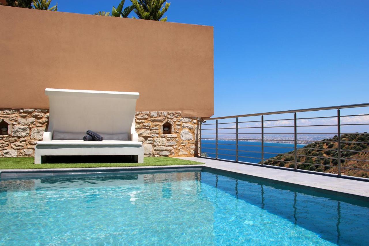 Design Villa Nicol - Heated Pool - Summer Kitchen Heraklion  Luaran gambar