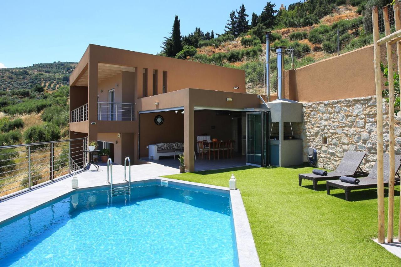 Design Villa Nicol - Heated Pool - Summer Kitchen Heraklion  Luaran gambar