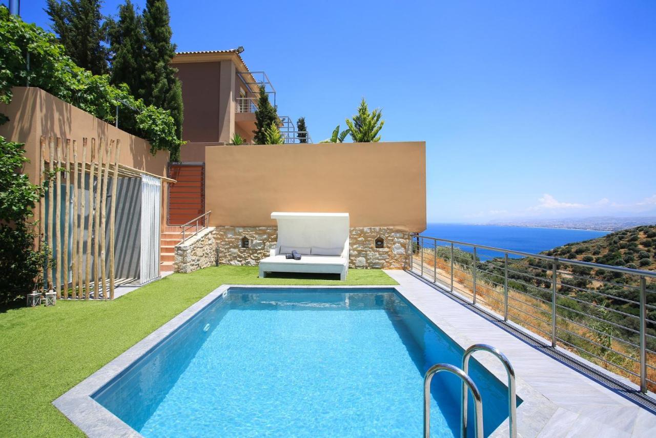 Design Villa Nicol - Heated Pool - Summer Kitchen Heraklion  Luaran gambar